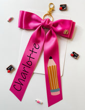 Load image into Gallery viewer, *PREORDER* Fuscia Backpack Keychains and Hair Bows