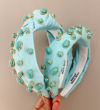 Load image into Gallery viewer, Turqouise Marbled Mommy + Me Headband