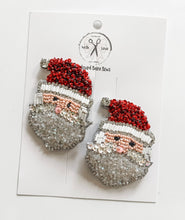 Load image into Gallery viewer, Santa (red) Beaded Clips