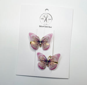 Butterfly Chiffon Clips