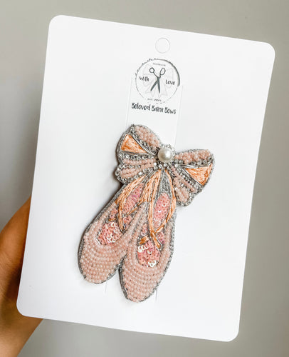 *PREORDER* Nutcracker Ballet Slippers Beaded Clip