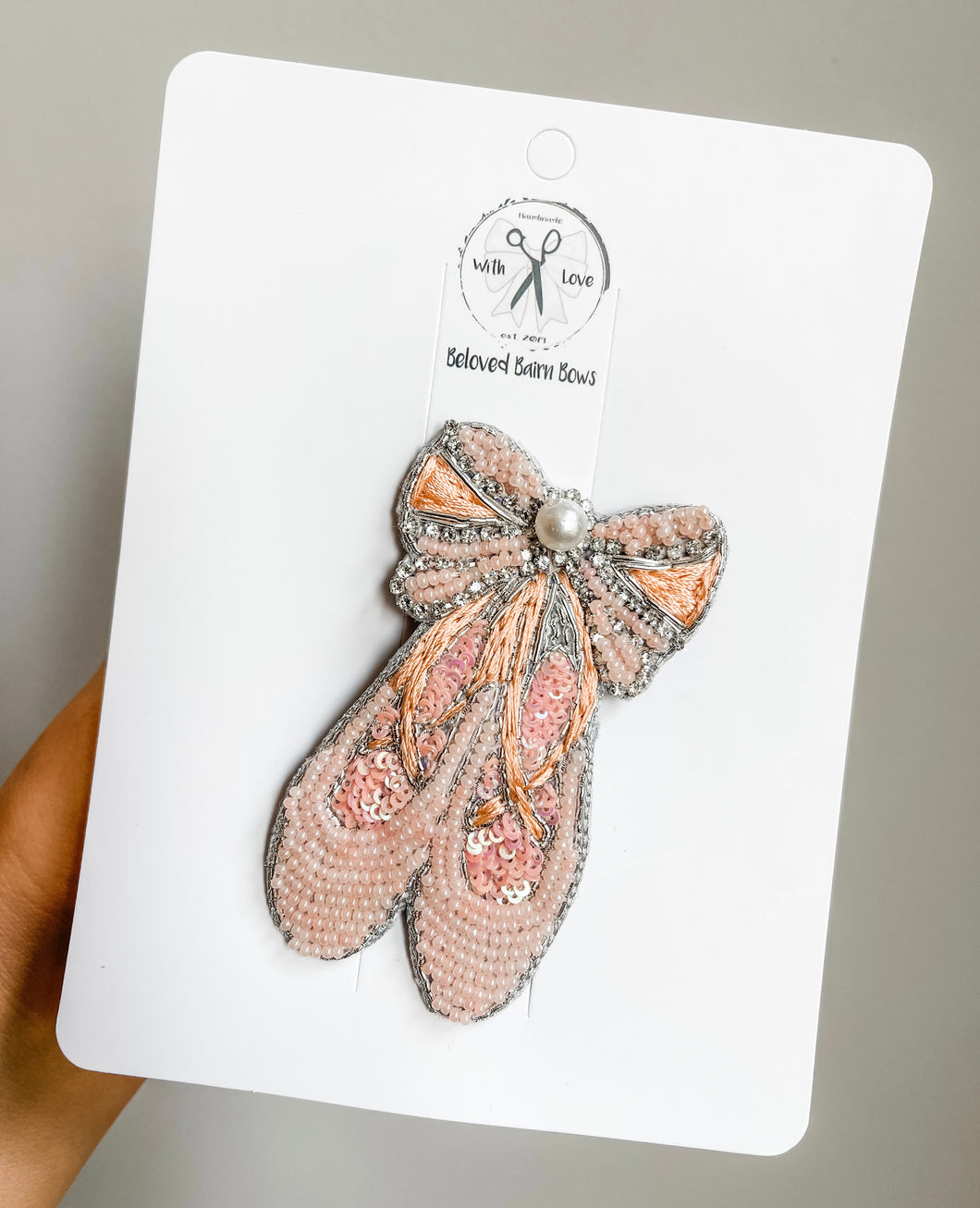 *PREORDER* Nutcracker Ballet Slippers Beaded Clip