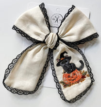 Load image into Gallery viewer, *PREORDER* Halloween Kitty Embroidered Jayleigh with Lace
