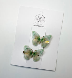 Butterfly Chiffon Clips