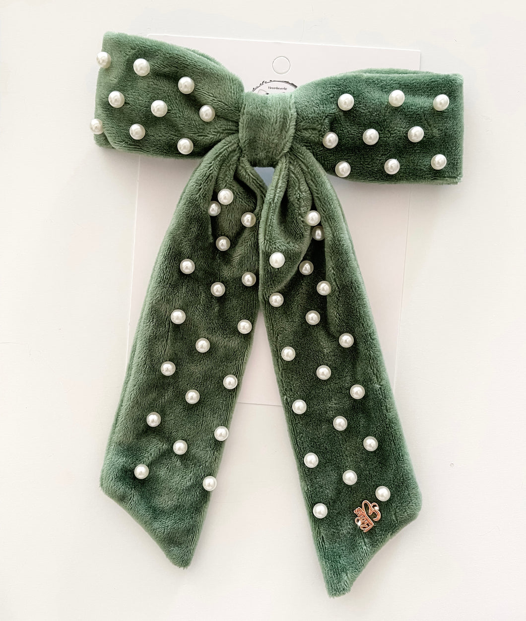 Olive Pearl Kara Bow