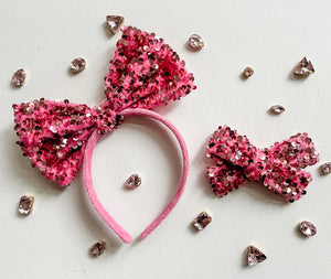 Pretty in Pink Sequin Bows