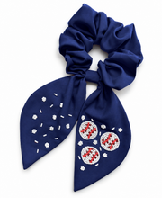 Load image into Gallery viewer, Baseball Beaded Scrunchies