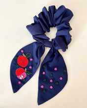 Load image into Gallery viewer, Navy Apple Headbands and Scrunchies