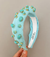 Load image into Gallery viewer, Turqouise Marbled Mommy + Me Headband