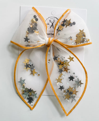 NYE Confetti Bows and Headbands