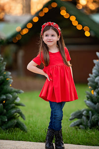 Red Glitter Forest Embellished Headband