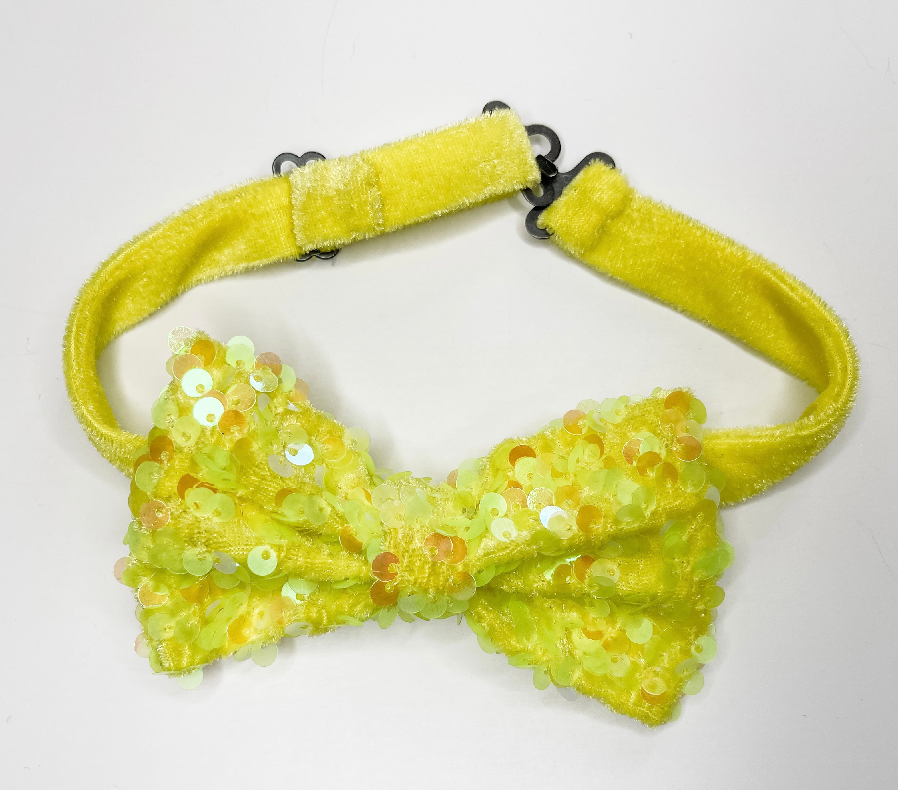 Yellow Bow Headband with Rhinestones Yellow Rhinestone Bow - Etsy main image 2