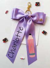 Load image into Gallery viewer, *PREORDER* Lavender Backpack Keychains and Hair Bows