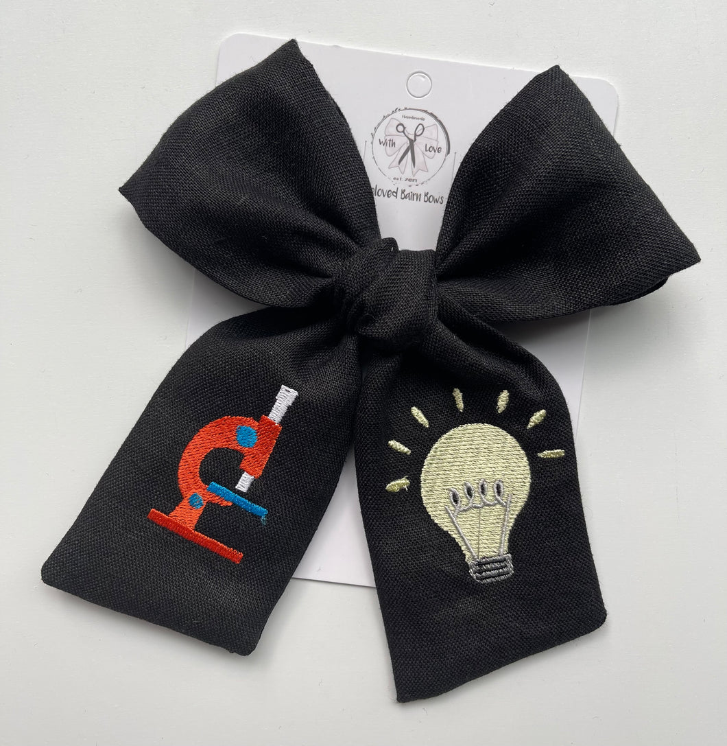 *PREORDER* Science Embroidered Bows