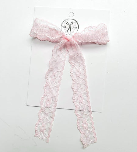 Rosewater Lace Bows