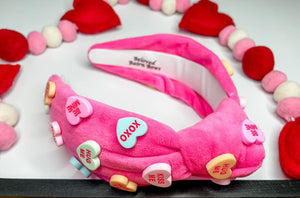 Hot Pink Sweetheart Headbands
