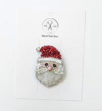 Load image into Gallery viewer, Santa (red) Beaded Clips