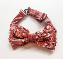 Load image into Gallery viewer, Faded Rose Sequin Bows, Bow Ties &amp; Headbands