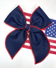 Load image into Gallery viewer, *PREORDER* Americana Linen Beloved Bows and Headbands