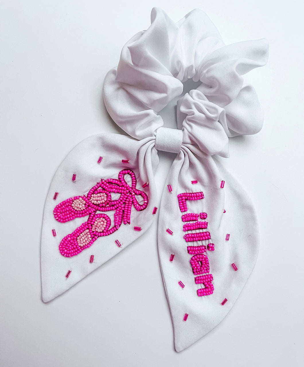 *6 Week TAT* NAME Ballerina Beaded Scrunchie