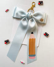 Load image into Gallery viewer, *PREORDER* Pale Blue Backpack Keychains and Hair Bows