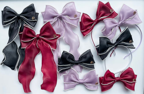 *PREORDER* Pretty in Pearls Organza Cecis and Headbands