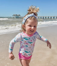 Load image into Gallery viewer, Seagulls &amp; Shells Youth Headbands