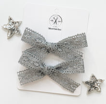 Load image into Gallery viewer, Gold &amp; Silver Lace Bows