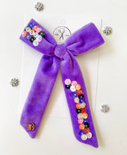 Load image into Gallery viewer, Spooky Purple Embellished Bows