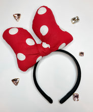 Load image into Gallery viewer, *4 Week TAT* Red Minnie Bow Headbands and Bows