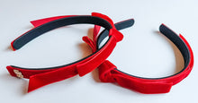 Load image into Gallery viewer, Red Velvet Bow Headband