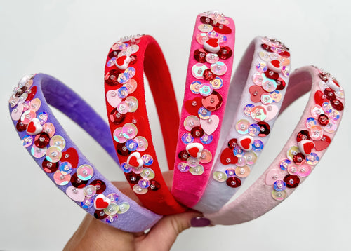 *PREORDER* I Love You More Embellished Headbands