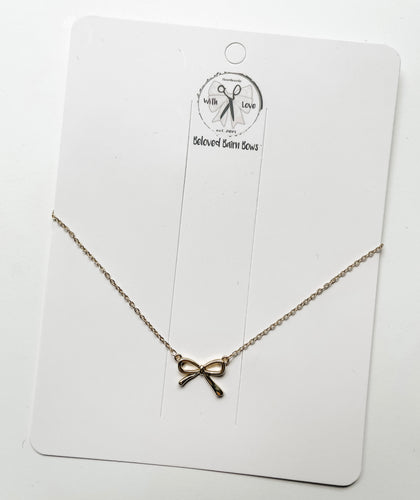 Bow Necklace