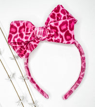 Load image into Gallery viewer, Oversized Pink Leopard Headband