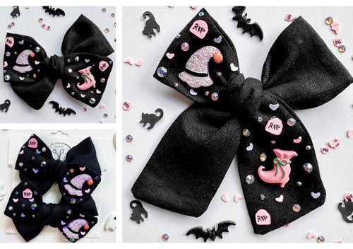 Witchy Witch Embellished Bows