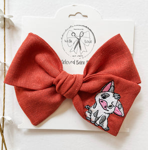 *4 Week TAT* Pua Embroidered Bows