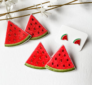 Watermelon Clips + Earrings