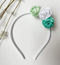 Load image into Gallery viewer, Pastel Spring Satin Roses Headbands