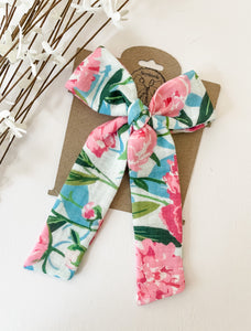 Bright Peonies Bows and Headbands