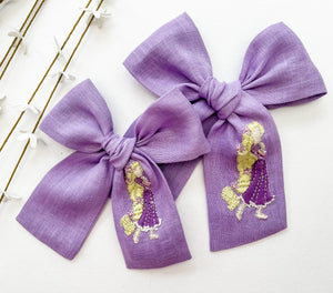 Rapunzel Embroidered Bows