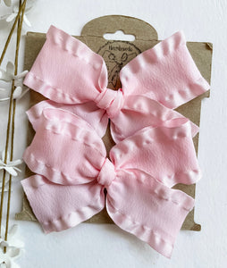 Pastel Pigtails Double Ruffle Bows