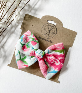 Bright Peonies Bows and Headbands