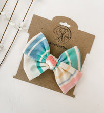 Load image into Gallery viewer, Retro Stripe Bows and Headbands