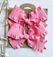 Load image into Gallery viewer, Pastel Pigtails Double Ruffle Bows