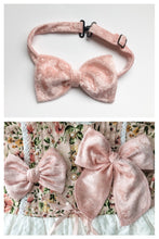 Load image into Gallery viewer, Sweet Peach Velvet Bow tie