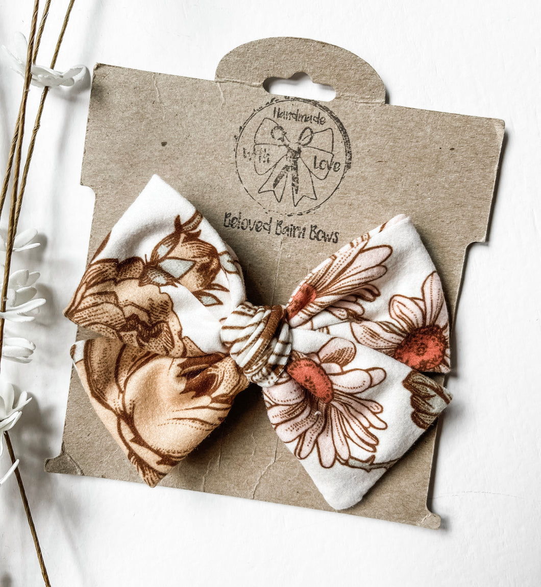 Golden Blooms Bows and Headbands