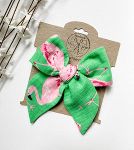 Flamingo Bows and Headbands