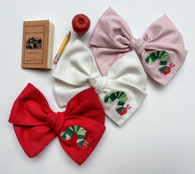 Load image into Gallery viewer, Hungry Caterpillar Handtied Bows