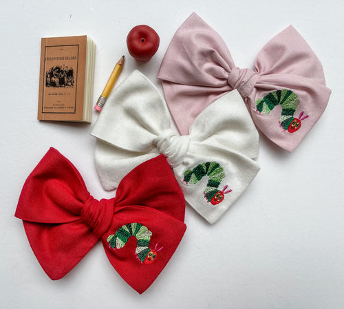 Hungry Caterpillar Handtied Bows