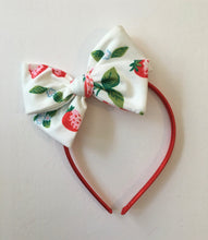 Load image into Gallery viewer, Sweet Strawberry (Red) Bows and Headbands
